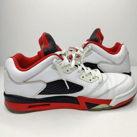 Nike Air Jordan 5 Retro 2016 Low Fire Red Mens Size 14 819171-101 - Picture 3 of 11
